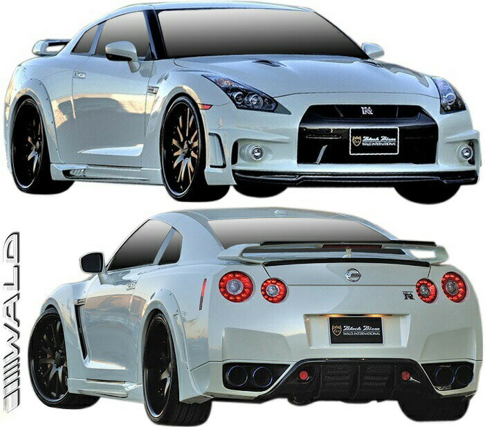 M's  R35 GT-R (H19.12-H22.10) WALD SPORTS LINE BLACK BISON EDITION ե륨 3  FRP ̤  Х  ѡ å ե륭å å ܥǥå  ҳ    NISSAN ˥å 饤 GTR G-TR