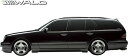【M’s】 S210 W210 ベンツ Eクラス ステーションワゴン 後期 (1999y-2002y) WALD サイドステップ 左右 FRP 未塗装 ヴァルド...