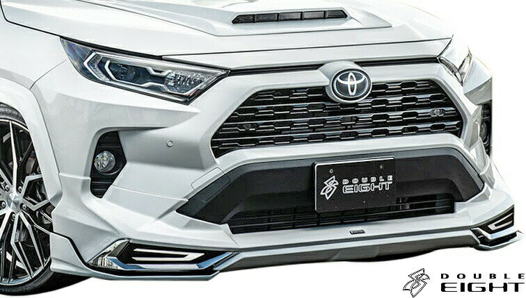 楽天エムズパーツshop　楽天市場店【M's】 トヨタ 50系 RAV4 モデリスタ 用 （2019.4-） DOUBLE EIGHT フロントサイドスポイラー ／／ ダブルエイト FRP エアロ パーツ カスタム シンプル 外装 改造 TOYOTA MODELLISTA 50 ラブ4 ラヴ4 RAV4 2020 東京オートサロン SUV部門 優秀賞 フロントコーナースポイラー