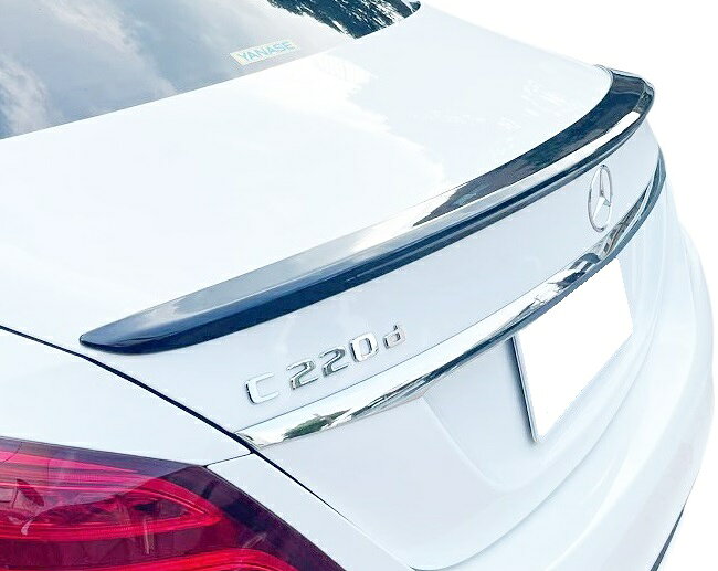【M’s】 W205 ベンツ AMG Cクラス セダン (2014y-2021y) トランクスポイラー ブラック 塗装済 エアロ パーツ 部品 カスタム ドレスアップ 改造 外装 エクステリア メルセデス C180 C200 C220d C250 C300 C350e C43 C63 リアスポイラー リアウイング トランクウイング 4936
