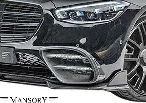 【M's】 W223 ベンツ “AMG-LINE” Sクラス 前期 (2021y-) MANSORY デイライト付 フロントエアインテイク..