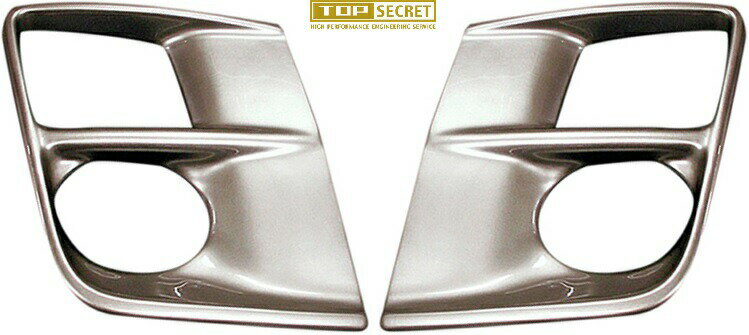 【M 039 s】 トヨタ 前期 30 プリウス ZVW30 (2009y-2011y) TOP SECRET フォグランプカバー 左右 チタンカラー トップシークレット エアロ パーツ 社外 外装 改造 部品 正規 本物 カスタム ドレスアップ シンプル 30系 TOYOTA PRIUS