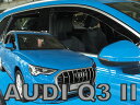 AUDI アウディ Q3 F3 SUV (2020-) HEKO ドアバイザー サイドバイザー 1台分 (フロント+リア) ヘコ フロントバイザー リアバイザー ダークスモーク アクリル樹脂 社外品 外装 パーツ 部品 雨避け セット 新型 現行 310264 4582626810226