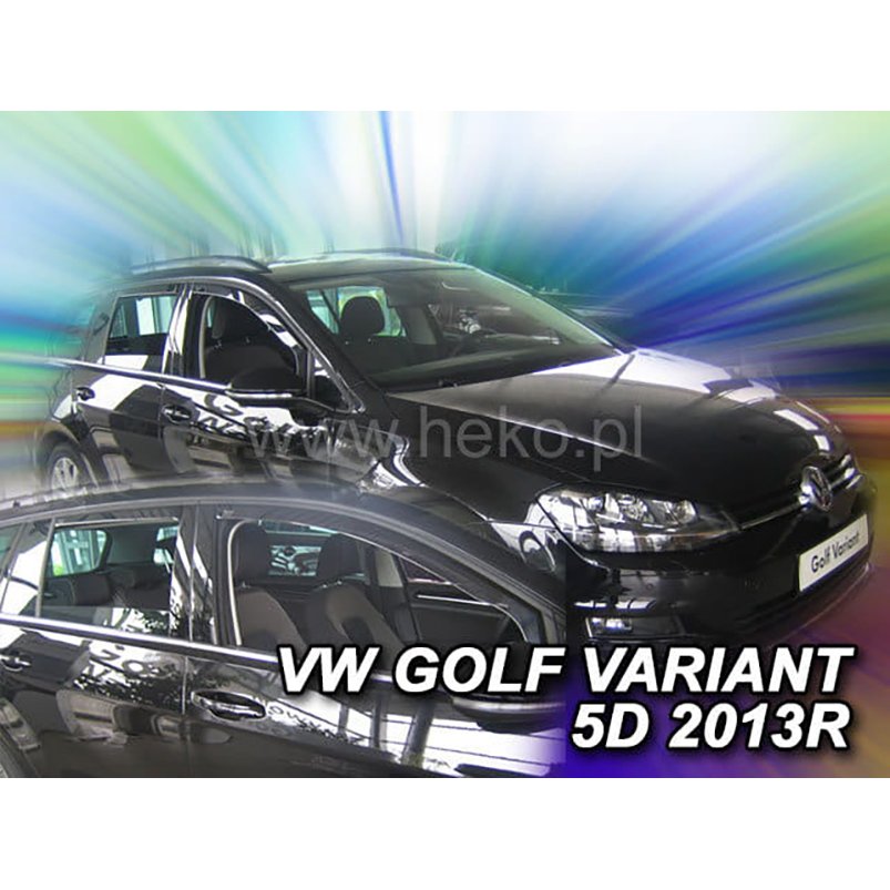 【M 039 s】VW ゴルフ7 GOLF7 AUC ヴァリアント (2013-2021) HEKO ドアバイザー サイドバイザー 1台分 ( フロント リア ) 社外品 ヘコ フロントバイザー リアバイザー 雨よけ ダーク スモーク セット パーツ 外装 フォルクスワーゲン バリアント ワゴン 4582626811612 331195