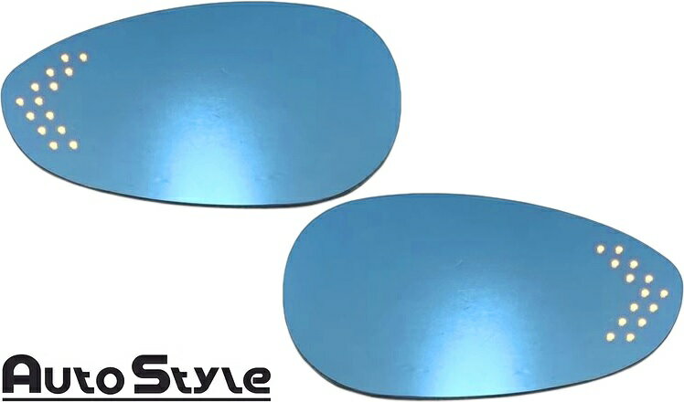 【M's】FIAT ABARTH 500 595 695 グランドプント Auto Style ブルーレンズ LEDターンシグナル付 ワイドビュー ドアミラーレンズ 左右 ／／ オートスタイル パーツ 部品 社外品 外装 カスタム ドレスアップ AutoStyle LR ガラス フィアット アバルト Grande PUNTO 006870 6870