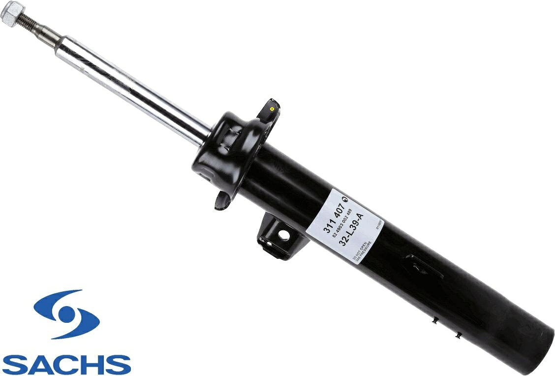 【M's】 E90 E91 E92 E93 BMW 3シリーズ (2004.12-2013.12) SACHS フロント ショックアブソーバー 左側 1本 (Mスポーツ用) OEM ザックス パーツ 部品 足回り 社外品 ショック ダンパー 320i 323i 325i 330i 335i 3131-8036-553 31318036553 311-407 311407 311 407