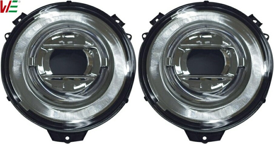 【M’s】 W463 ベンツ Gクラス (2007y-2018y) HOWELL W463Aスタイル ヘッドランプケース 左右 社外品 パーツ 部品 カスタム 改造 外装 ゲレンデ G350 G350d G500 G550 GWA10BZ0130KRHDCH W463A ルック LOOK ヘッドライトケース ライトケース ハウエル GW-A10-BZ0130K-RHD-CH