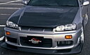 【M's】 日産 R34 スカイライン GT-R BNR34 (1999y-2002y) First Molding エアロボンネット FRP 未塗装 エアロ ...