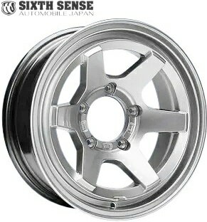 【M's】 ジムニーシエラ JB74W (2018.7-) SIXTH SENSE エクスプロージョン 16インチ ES-6 ホイール 4本 セット (ハイパーシルバー) シックスセンス SIXTHSENSE エアロ パーツ 部品 外装 社外品 足回り 新型 現行型 カスタム SUZUKI JIMNY SIERRA 74ジムニー JB74 ES61660-HPS