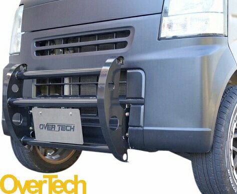 【M's】 エヴリィ DA64V DA64W (2005.8-2015.2) OverTech フロント ワイルドプッシュバー 社外 オーバーテック パーツ 部品 外装 カスタム ドレスアップ エクステリア SUZUKI スズキ 64エヴリィ エブリー ワゴン バン バンパーガード Over Tech WLDPBDA64