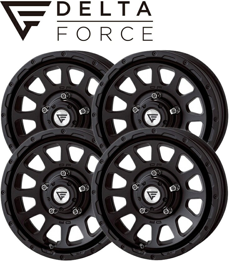 【M's】 スズキ ジムニー JB64W (2018.7-) DELTA FORCE OVAL 16インチ ホイール 4本 セット 1台分 (マットブラック) デルタフォース オーバル 社外 パーツ 部品 新型 現行 足回り カスタム エクシズルライン SUZUKI Jimny JB64 64ジムニー モノブロック 16x5.5J +20 5-139.7