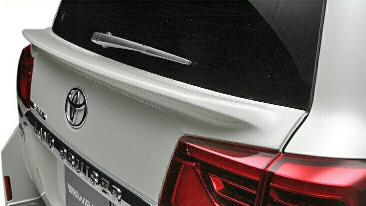 【M's】トヨタ ランドクルーザー 200 後期（H27.8-）WALD SPORTS LINE リアゲートスポイラー 未塗装 UR..