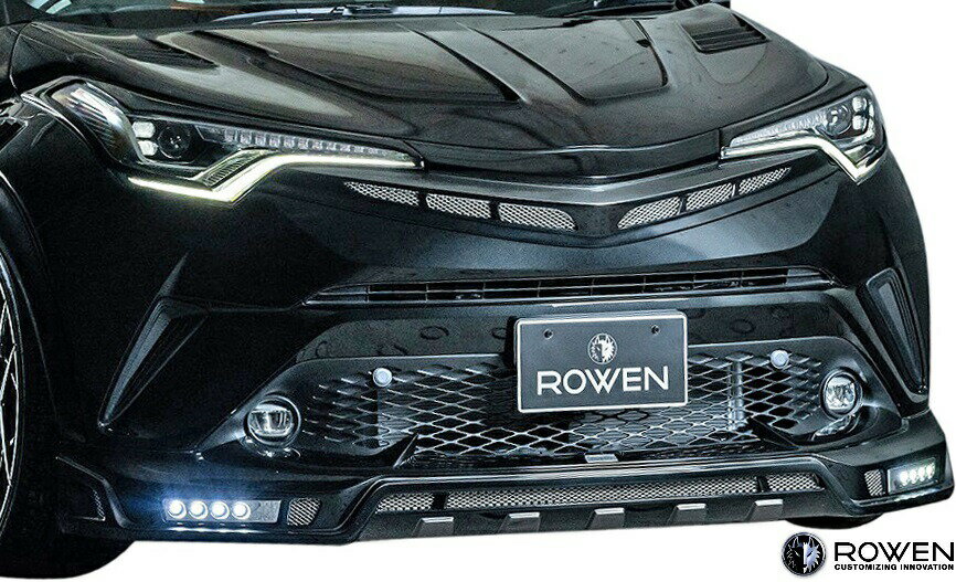 【M's】トヨタ C-HR RR 前期 (2016.12-2019.09) ROWEN マークレスグリル ABS製 ZYX10 NGX10 NGX50 ロェン ロウェン ローウェン ローエン エアロ フロントグリル トミーカイラ 狼炎 TOYOTA CHR CH-R 1T026C00