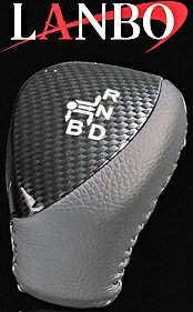 【M's】トヨタ プリウス 30系 ZVW30(2009y-2015y)LANBO製 シフトノブ (カーボン調)／／社外品 ランボ TOYOTA PRIUS 30プリウス プリウス30 CARBON