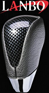 【M's】トヨタ ノア/ヴォクシー/エスクァイア 80系 ZRR80/85(2014y-)LANBO製 シフトノブ Aタイプ (カーボン調)／／社外品 ランボ TOYOTA NOAH VOXY Esquire ボクシー ノア80 80ノア ヴォクシー80 80ヴォクシー エスクァイア80 80エスクァイア 80ボクシー ボクシー80 CARBON