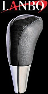 【M's】トヨタ ノア/ヴォクシー/エスクァイア 80系 ZRR80/85(2014y-)LANBO製 シフトノブ Fタイプ (黒木目調)／／社外品 ランボ TOYOTA NOAH VOXY Esquire ボクシー ノア80 80ノア ヴォクシー80 80ヴォクシー エスクァイア80 80エスクァイア 80ボクシー ボクシー80 バーズアイ