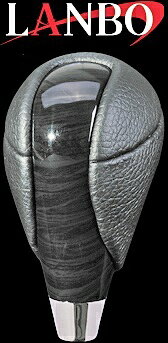 【M's】トヨタ ノア/ヴォクシー 70系 ZRR70/75(2007y-2014y)LANBO製 シフトノブ Rタイプ (黒木目調)／／社外品 ランボ TOYOTA NOAH VOXY 70ノア 70ヴォクシー ノア70 ヴォクシー70 ボクシー70 バーズアイ