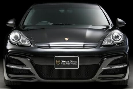 【M's】ポルシェ パナメーラ 970（2009y-2014y）WALD Black Bison フロントバンパースポイラー(Various LED.Ver)／／FRP製 ヴァルド バルド エアロ パーツ エアロキット バンパー フロントスポイラー ブラックバイソン PORSCHE PANAMERA 未塗装 受注生産品