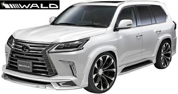 レクサス LX570 URJ201W（H27.9-）WALD エアロ 4点キット（F＋R＋OF＋RGS）ABS＋FRP製 ヴァルド バルド エアロ スポーツライン SPORTS LINE LEXUS LX 未塗装 素地 フロントスポイラー リアスカート オーバーフェンダー リアゲートスポイラー