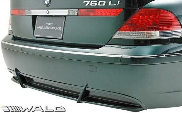 【M's】E65 E66 BMW 7シリーズ 前期用（2001y-2005y）WALD SPORTS LINE リアスカート（ハーフタイプ）／／FRP製 エアロ ヴァルド バルド スポーツライン リヤスカート 735i 745i 745Li 760Li