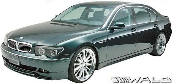 【M's】E65 E66 BMW 7シリーズ 前期用（2001y-2005y）WALD SPORTS LINE ハーフタイプ エアロキット 3点／／FRP製 エアロ ヴァルド バルド スポーツライン 735i 745i 745Li 760Li
