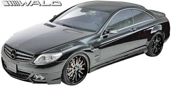 【M's】W216 ベンツ CLクラス 前期(2006y-2010y)WALD Black Bison Edition エアロ 3点キット(F+S+R)／／C216 CL550 CL600 クーペ FRP ヴァルド バルド エアロパーツ エアロキット フルエアロ エアロセット バンパー ブラックバイソン エアロ 未塗装 受注生産品