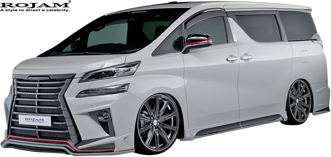 【M's】トヨタ ヴェルファイア 30系 前期 (2015/1-2017/12) ROJAM IRT GENIK LEDレス.ver エアロ 2点(F/R)キット (※ PCS/DRCC対応タイプ) FRP 未塗装 ロジャム エアロ TOYOTA VELLFIRE ベルファイア ヴェルファイア30 30ヴェルファイア 30ベルファイア