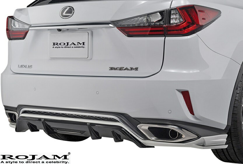 【M's】レクサス RX 20系 Fスポーツ 前期 (2015/10-2019/7) ROJAM IRT リアアンダーリップ (LEDレス.Ver) FRP 未塗装 ロジャム アイアールティ エアロ リアスポイラー リアスカート ディフューザー LEXUS 200t AGL GYL 20 未塗装 受注生産品 21-rs-lrx20f1