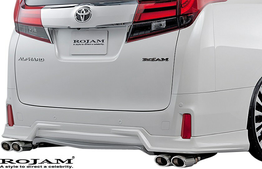 【M's】トヨタ アルファード 30系 前期 (2015/1-2017/12) ROJAM IRT リアリップスポイラー FRP 未塗装 ロジャム リヤ エアロ リアスカート リアスポイラー TOYOTA ALPHARD アルファード30 30アルファード 30前期 前期30 21-rs-va30zs