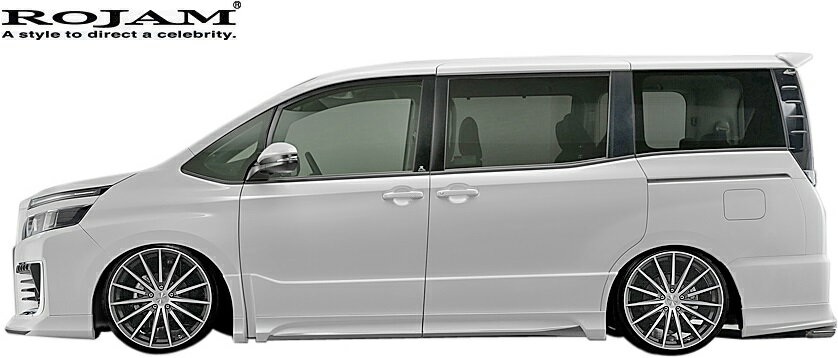 【M's】トヨタ ヴォクシー 80系 前期 (2014/1-2017/6) ROJAM IRT サイドステップモール 左右 FRP 未塗装 21-ss-vn80 ZSグレード ZRR80W ロジャム エアロ TOYOTA VOXY ボクシー 80ヴォクシー ヴォクシー80 80ボクシー ボクシー80 80前期 前期80 サイドスカート サイドエアロ