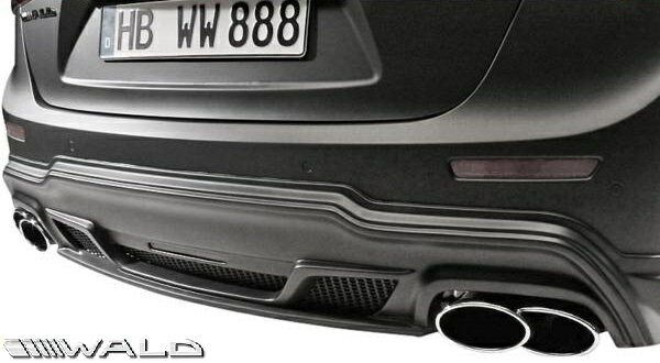 【M's】マセラティ ギブリ（2013y-）WALD Black Bison リアスカート（LEDランプ・ネット付属）／／FRP製 ヴァルド バルド ブラックバイソン エアロ リヤスカート Maserati GHIBLI