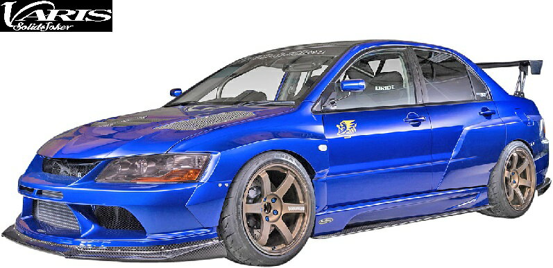 【M's】三菱 EVO9 ランサーエボリューション9 (2005y-2007y) VARIS Solid Joker ワイドボディキット 4点セット (F+FF+S+RF)／／HAM001F FRP バリス ソリッドジョーカー エアロ フルキット フルエアロ エアロキット ランエボ ランエボ9 エボ9 エボ