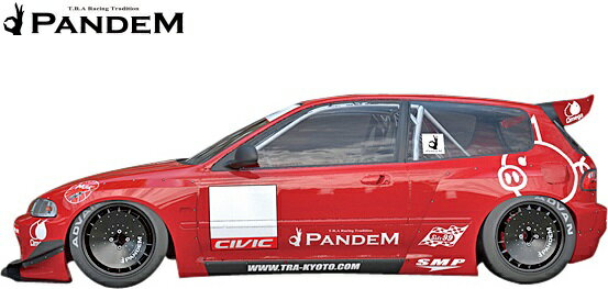 【M's】ホンダ シビック EG (1991y-1995y) PANDEM サイドステップ 左右 Ver.1 FRP 未塗装 HONDA CIVIC EG6 3ドア FRP製 TRA京都 パンデム ロケットバニー ロケバニ エアロ サイドスカート サイドエアロ サイドスポイラー
