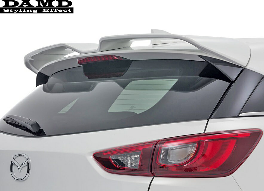 【M's】マツダ CX-3 (2015.2-) DAMD Wウィング ルーフスポイラー／／FRP製 ダムド エアロ ウイング MAZDA CX3 C-X3 DK5FW DK5AW 未塗装