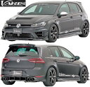 【M's】VW ゴルフ7 R (2013.6‐) VARIS エアロキット 6点 (FS+DC+SS+RD+RF+RW)／／バリス エアロ フルエアロ フルキット エアロセット エアロパーツ フォルクスワーゲン Volkswagen ゴルフR GOLF7 ゴルフアール FRP CARBON カーボン