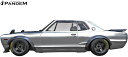 【M's】日産 ハコスカ (PGC10/KPGC10) PANDEM オーバーフェンダー 前後//パンデム CARBON CFRP カーボン エアロ ワイドフェ...