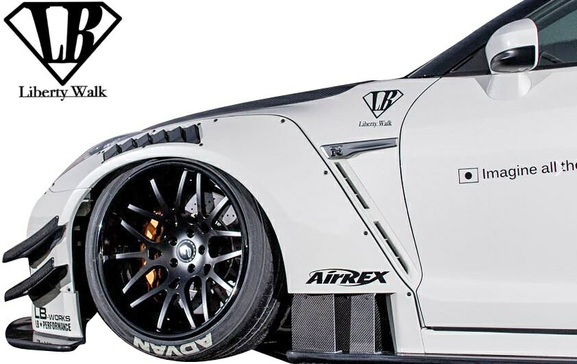 ��M's������ R35 GT-R (LB-WORKS) �ե���ȥ��ʡ��� �������������ܥ��� CARBON CFRP Liberty Walk ��Хƥ����������� ��Хƥ��������� ��Хƥ��� ��Хƥ� LB ������ NISSAN �˥å��� �������饤�� GTR ���֥륫�ʡ��� �Х�ѡ����ʡ���