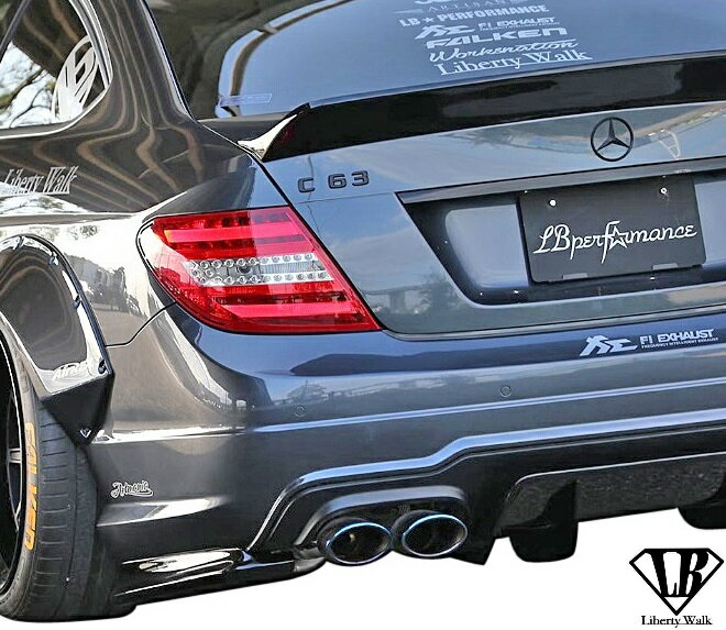 【M's】W204 AMG C63 後期 クーペ用 (2011y-2016y) Liberty Walk LB-WORKS リアウイング／／FRP製 リバティーウォーク リバティウォーク リバティー リバティ LB エアロ リヤウイング ダックウイング ダックテールウイング C204 C63AMG ベンツ Cクラス