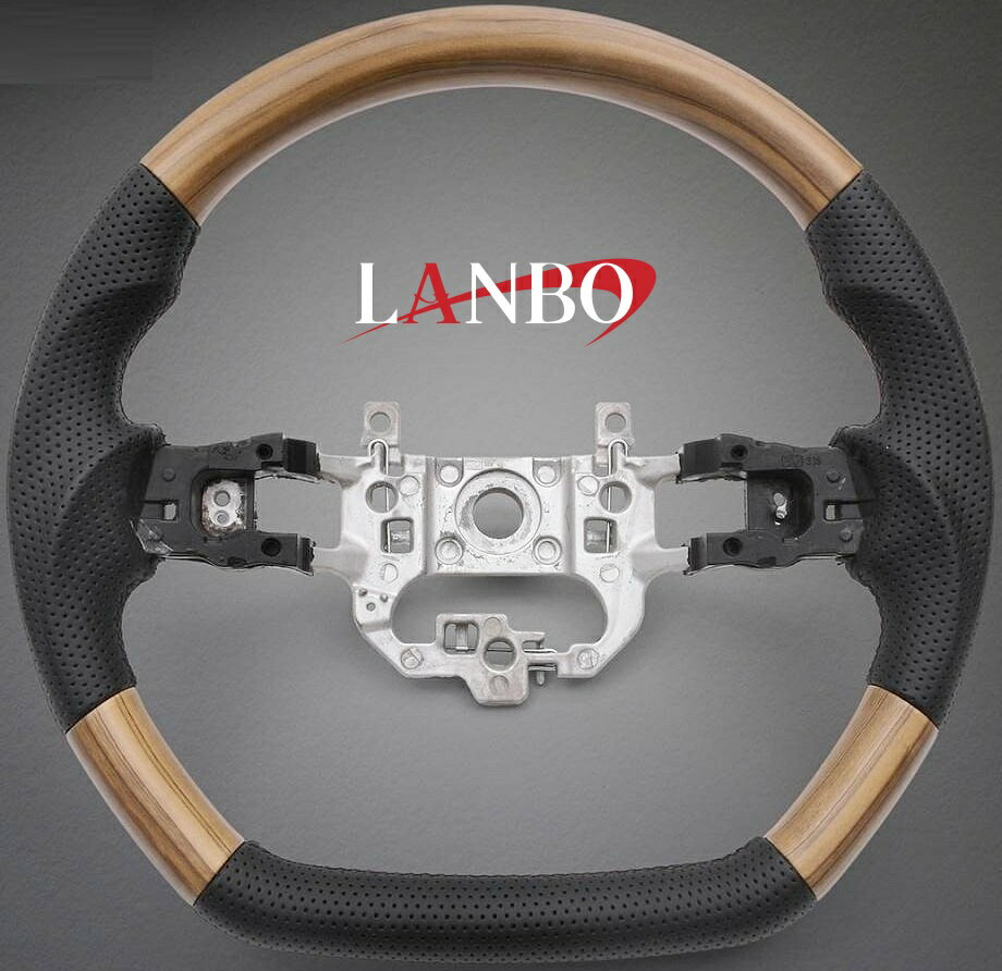 【M's】 JF5 JF6 N-BOX N-BOXカスタム N-BOXジョイ (2023.10-) LANBO オリジナル ガングリップ ステアリング ハンドル (ライトブラウン) ランボ 社外 パーツ 部品 インテリア 車内 内装 新型 現行 ドレスアップ カスタム HONDA ホンダ Nボックス エヌボックス LSH26B
