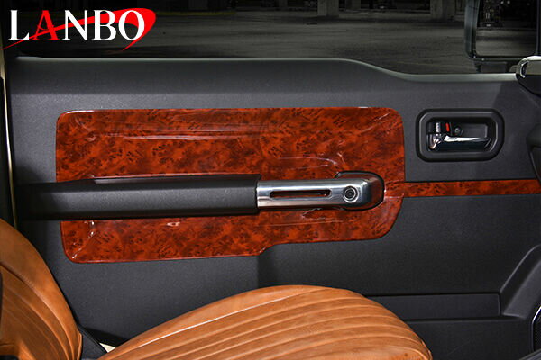 【M's】 スズキ JB64 JB74 ジムニー ジムニーシエラ LANBO 3Dインテリアドアパネル 6ピースセット 茶木目 LP1154 ランボ 社外品 SUZUKI JIMNY SIERRA 64ジムニー 74ジムニー 運転席側 助手席側 インテリアパネル イメージチェンジ ドレスアップ 室内空間 パネル 6P ドア