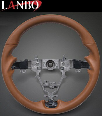【M's】 スズキ JB64 ジムニー JB74 ジムニーシエラ (2018.7-) LANBO オリジナル ステアリング ハンドル ガングリップ (キャメル オールレザー) ランボ パーツ 部品 内装品 室内 車内 インテリア カスタム SUZUKI JIMNY JB64W JB74W 64ジムニー 74ジムニー SIERRA LSS06F