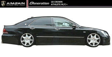 【M's】クラウンアスリート18後期リアバンパー/AIMGAIN/エイムゲインGENERATIONエアロ//REARBUMPER/トヨタTOYOTACROWNATHLETE