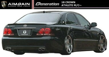 【M's】クラウンアスリート18後期リアバンパー/AIMGAIN/エイムゲインGENERATIONエアロ//REARBUMPER/トヨタTOYOTACROWNATHLETE