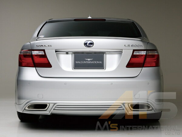 【M's】LEXUS レクサス LS600h/hL LS460/L (H18.9〜H21.9) WALD ヴァルド Executive Line V2 リアスカート(ABS製 未塗装) TOYOTA リヤ バルド 高品質 新品