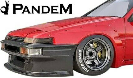 【M's】トヨタ AE86 スプリンタートレノ 後期 PANDEM フロントフェンダー 左右／／ハチロク パンデム FRP製 エアロ ワイドフェンダー オーバーフェンダー カスタム TOYOTA SPRINTER TRUENO 86 トレノ ロケットバニー ロケバニ 峠 ドリフト