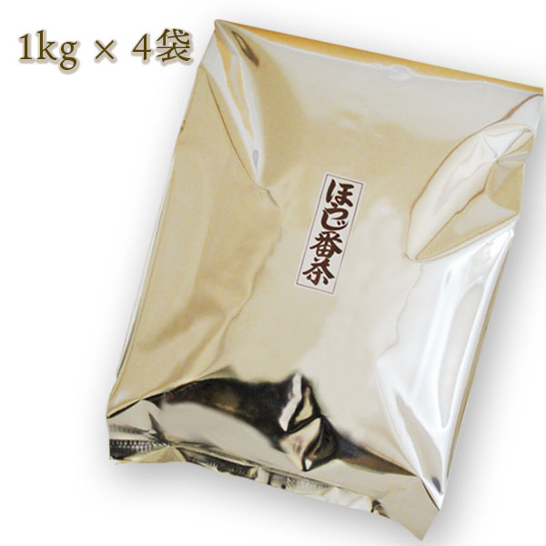 【送料無料】お徳用ほうじ番茶 1kg×4袋 桃翠園 とうすいえん 桃翆園