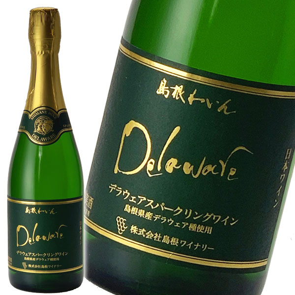 発泡性果実酒 ワイン 白 スパークリング デラウェアスパークリングワイン750ml ×2本 箱なし 島根ワイナリー