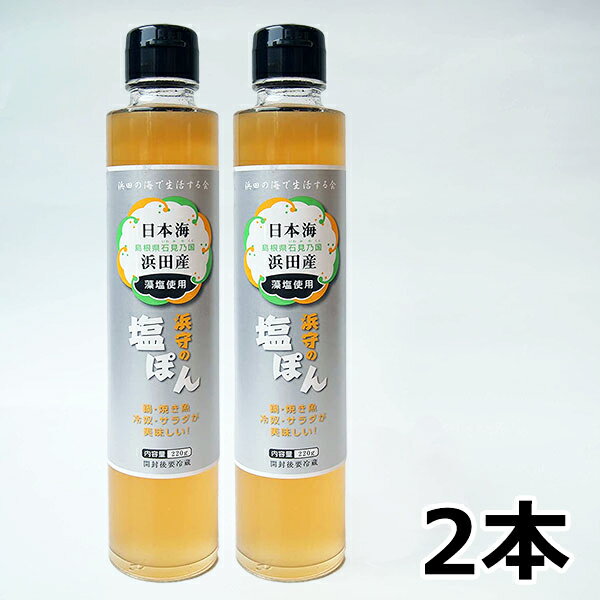 ポン酢 浜守の塩ぽん 220ml×2本 塩ポン 塩ポン酢