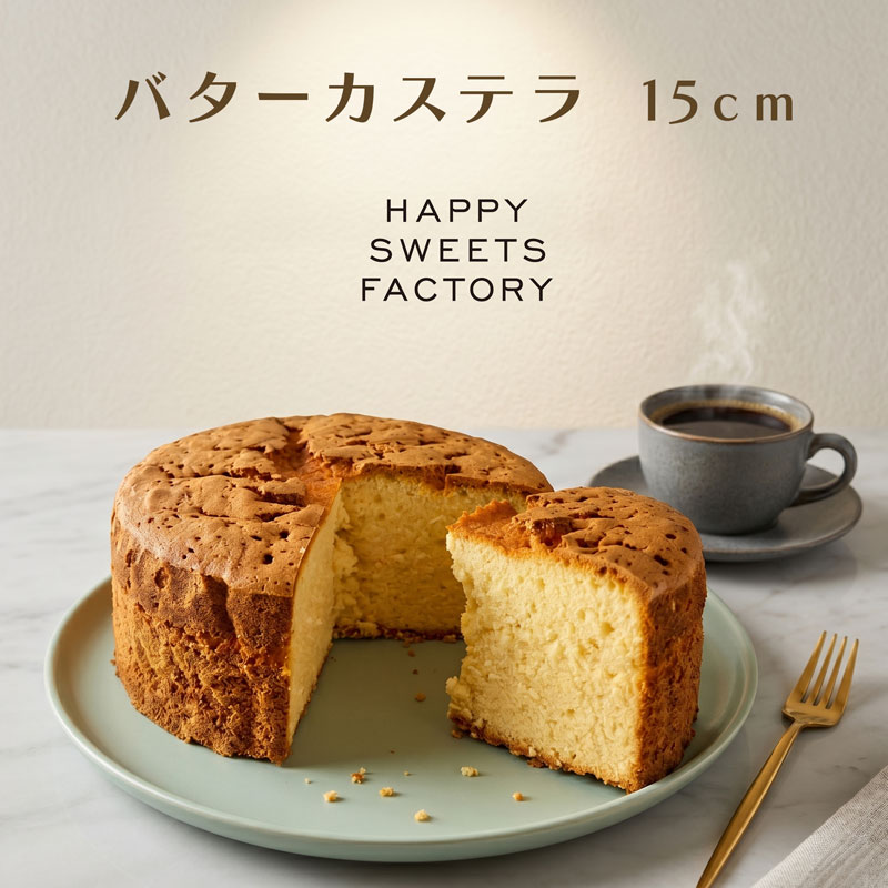 Rakuten - バターカステラホール（15cm）HAPPY SWEETS FACTORY