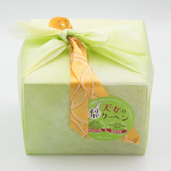 スイーツぱにーにのバウムクーヘン鳥取県産二十世紀梨をまるごと使った「天女の梨クーヘン」